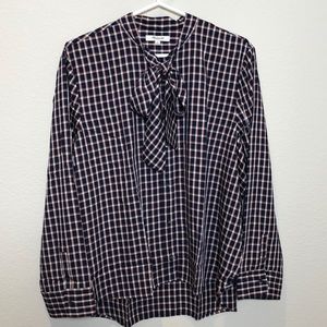 Madewell Tie Neck Blouse